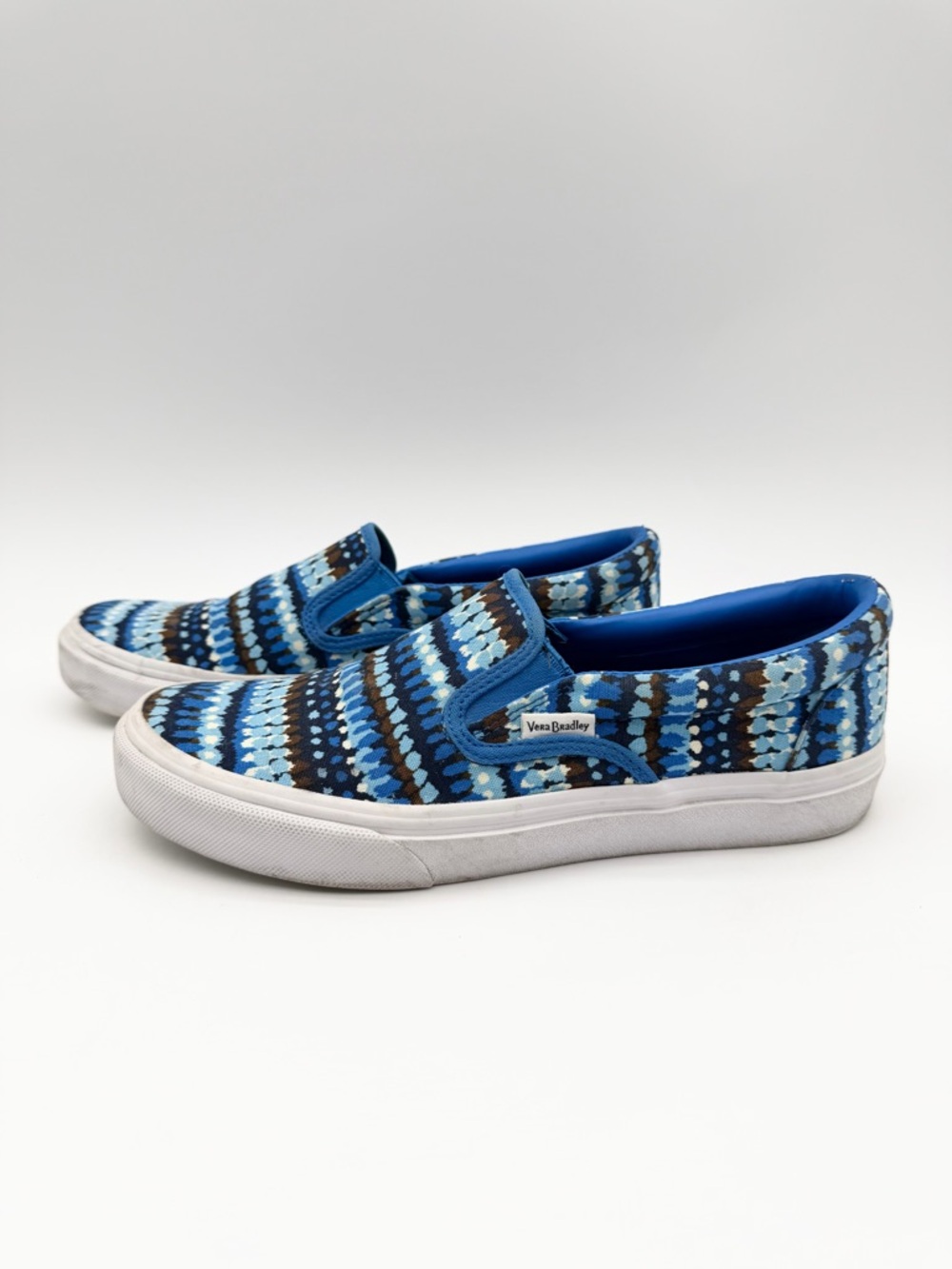 Vans Kids Blue Patterned Slip-On Shoes